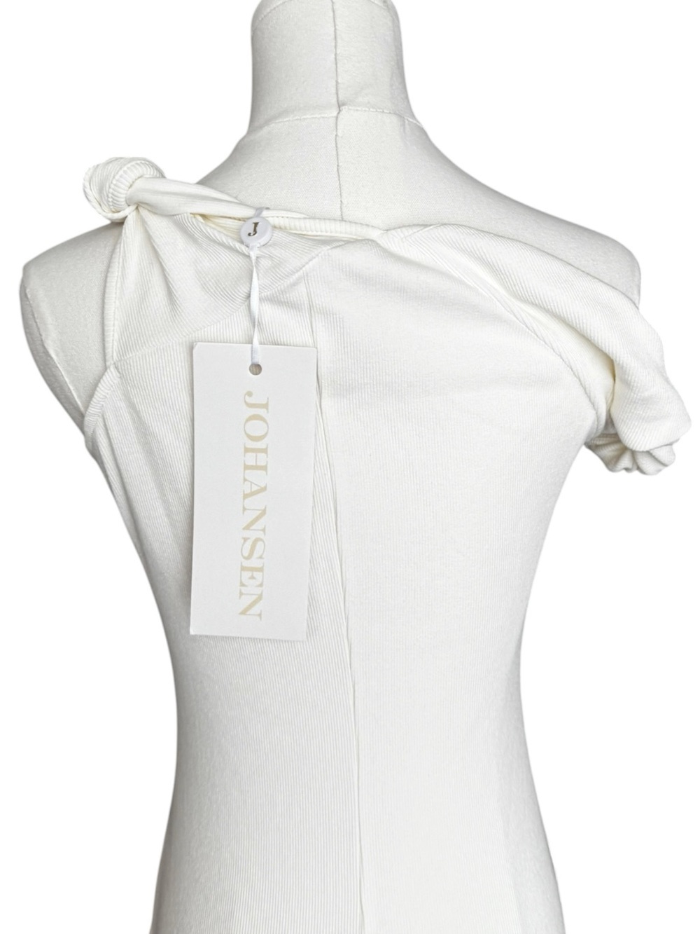 NWT Johansen Long Poppy Dress in White Medium - Picture 8 of 16